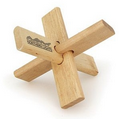 Natural Wood Brown Star Puzzle